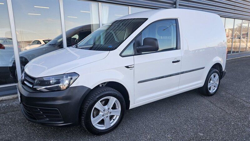 Vit Begagnad 2018 VW Caddy Minibuss | 99 800 kr (Marknadspris) - Bild 1/4