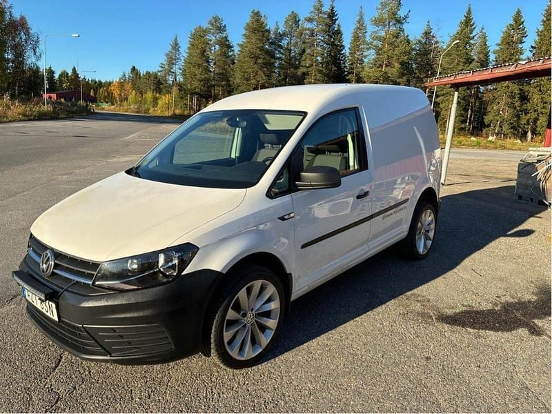 Vit Begagnad 2020 VW Caddy Minibuss | 229 000 kr (Bra pris) - Bild 1/4