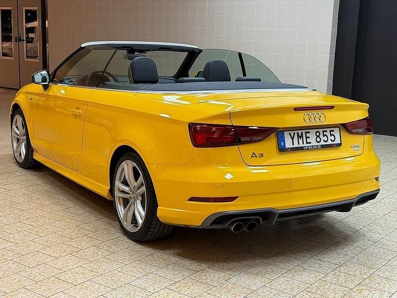 Begagnad Audi A3 Cabriolet S-Line 150 HK (110 kW) 2016 Gul Cab
