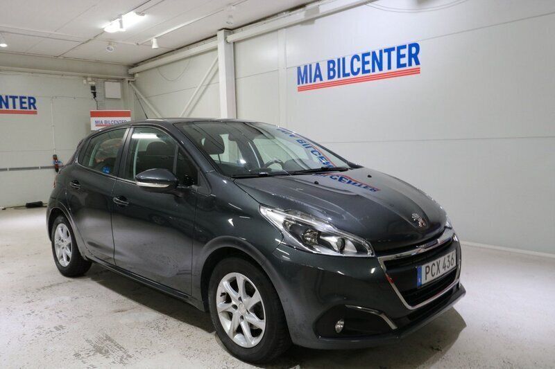 Mörkgrå Begagnad 2016 Peugeot 208 Halvkombi | 119 000 kr (Marknadspris) - Bild 1/3