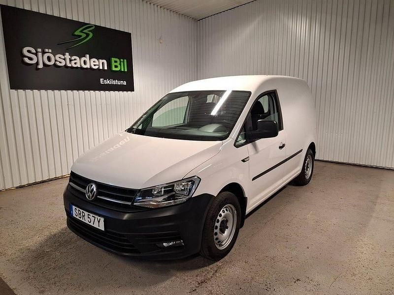 Vit Begagnad 2020 VW Caddy Minibuss | 204 900 kr (Marknadspris) - Bild 1/4