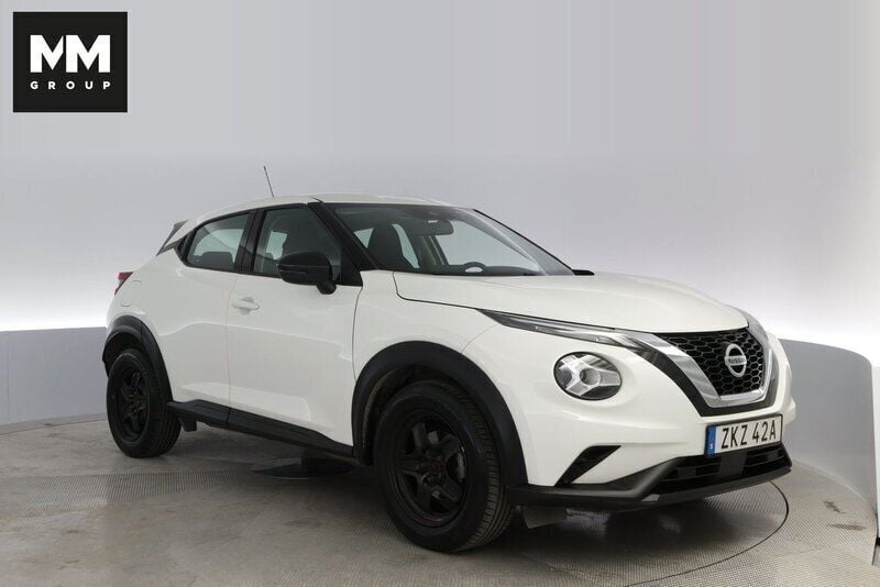 Vit Begagnad 2022 Nissan Juke Acenta SUV | 189 900 kr (Bra pris) - Bild 1/4