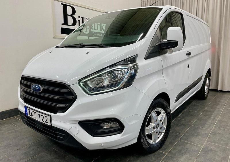 Vit Begagnad 2019 Ford Transit Custom Van | 174 900 kr (Marknadspris) - Bild 1/3