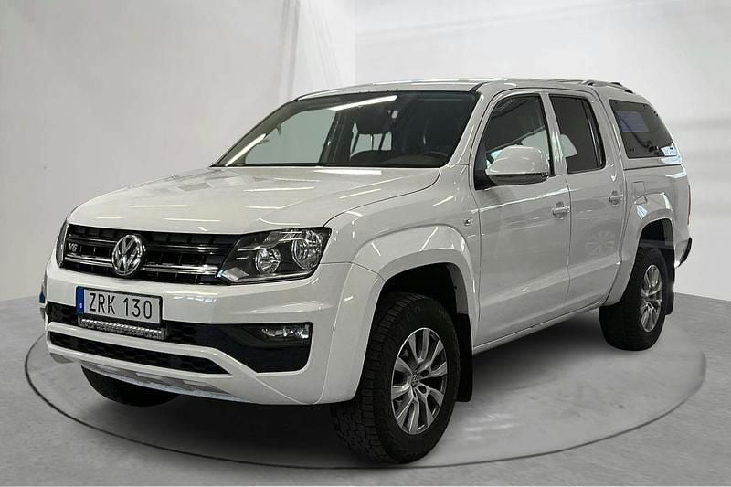 Vit Begagnad 2018 VW Amarok Comfortline Pickup | 180 000 kr (Superpris) - Bild 1/4