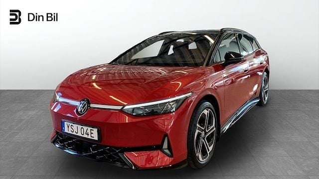Röd (kings red metallic black) Begagnad 2024 VW ID.7 GTX Sedan | 594 900 kr (Marknadspris) - Bild 1/4