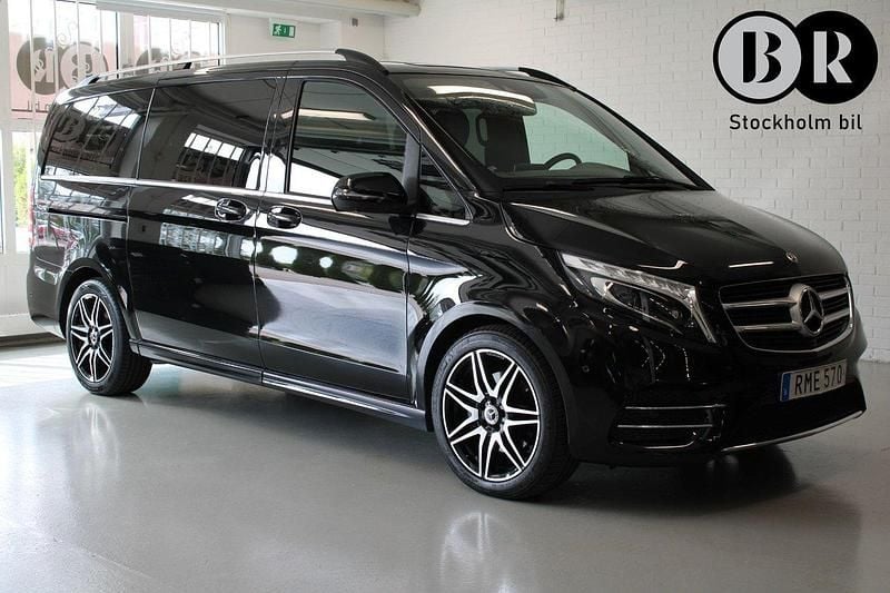 Svart Begagnad 2018 Mercedes V250 AMG Minibuss | 484 900 kr (Marknadspris) - Bild 1/4