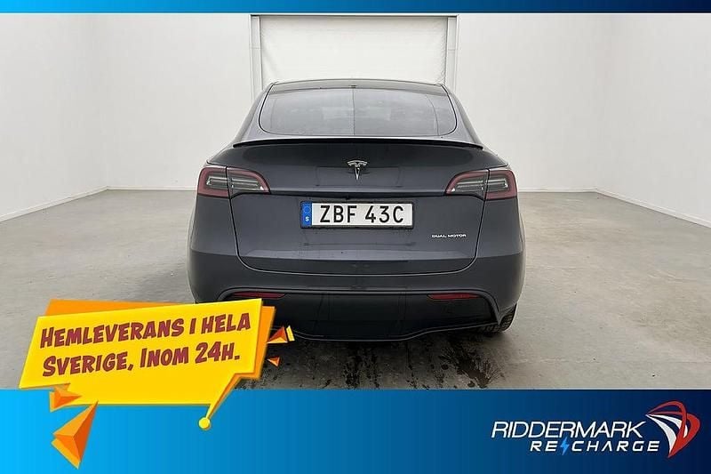 Begagnad Tesla Model Y Long Range AWD 378 kW (514 HK) 2023 Grå SUV