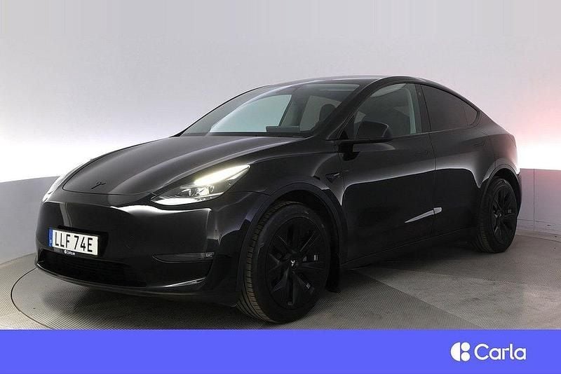 Svart Begagnad 2024 Tesla Model Y Long Range AWD SUV | 493 900 kr (Bra pris) - Bild 1/4