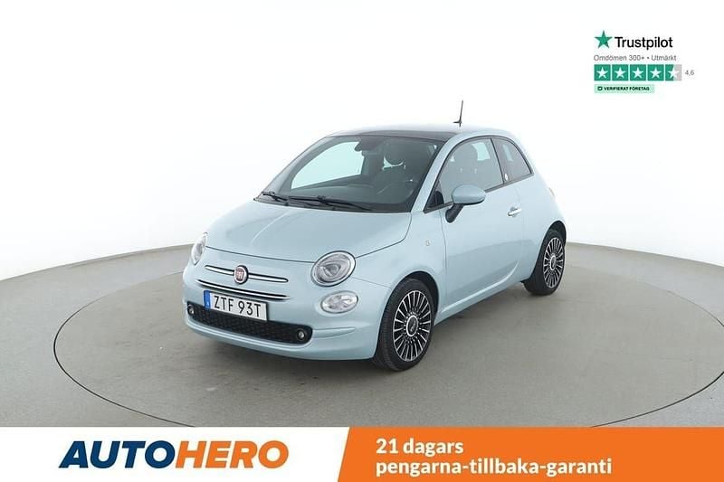 Grön Begagnad 2020 Fiat 500 Launch Edition Halvkombi | 134 000 kr (Dyr) - Bild 1/4