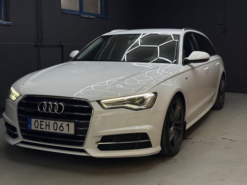 Vit Begagnad 2017 Audi A6 S-Line Kombi | 174 900 kr (Bra pris) - Bild 1/4