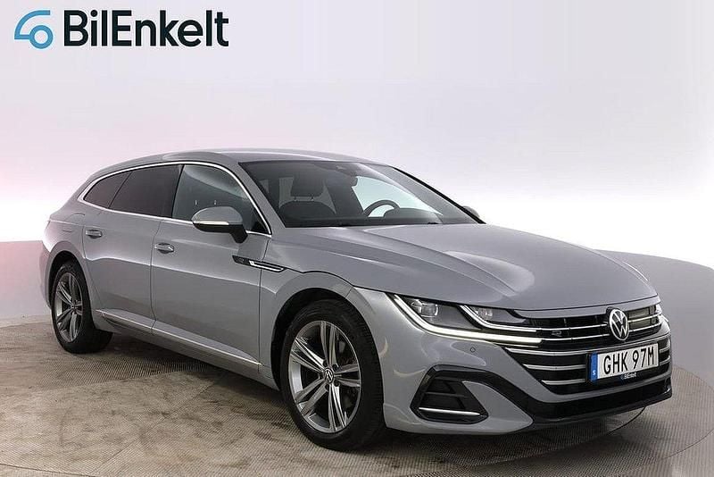 Grå Begagnad 2022 VW Arteon R-line Kombi | 294 900 kr (Marknadspris) - Bild 1/4