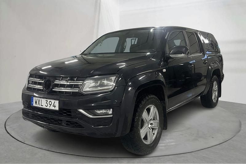 Svart Begagnad 2018 VW Amarok Pickup | 227 500 kr (Superpris) - Bild 1/4
