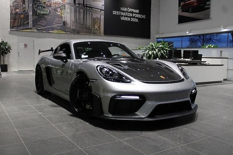Ny Porsche 718 Cayman GT4 500 HK (367 kW) 2025 Silver Sportkupé
