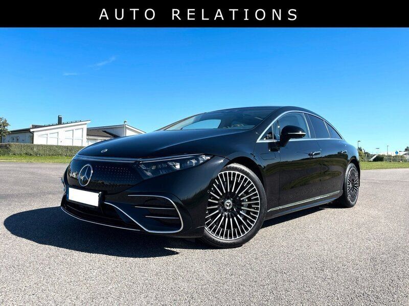 Begagnad Mercedes EQS580 Edition 1 385 kW (524 HK) 2022 Svart metallic Halvkombi