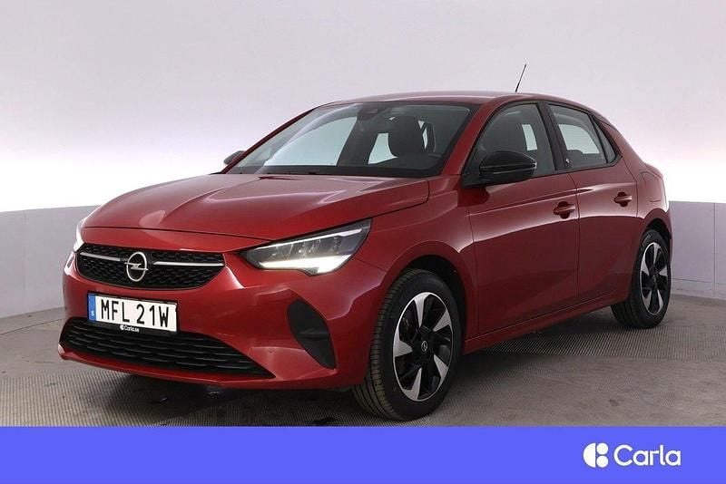 Röd Begagnad 2022 Opel Corsa-e Design & Tech Halvkombi | 179 900 kr (Marknadspris) - Bild 1/4