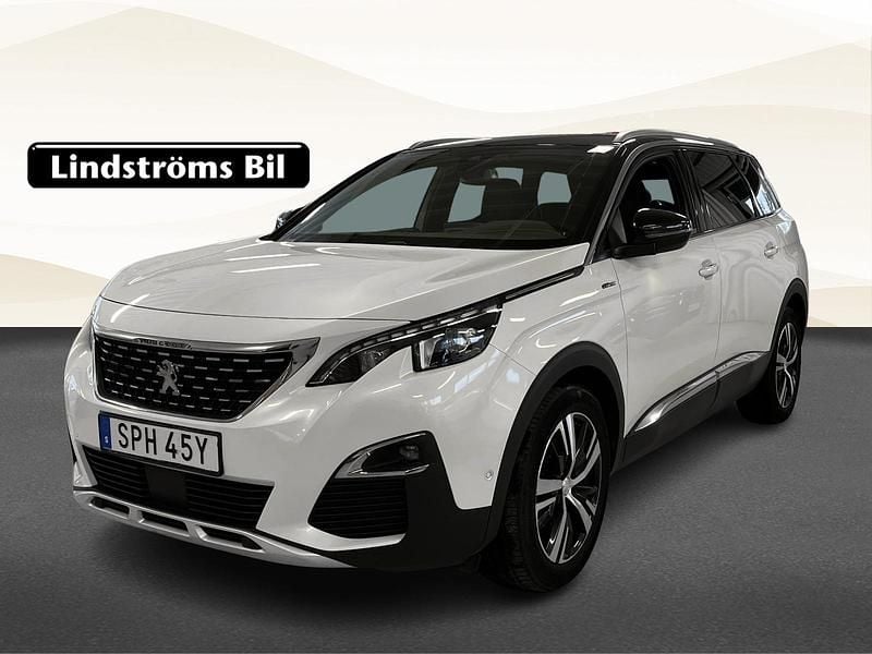 Vit Begagnad 2019 Peugeot 5008 SUV | 219 900 kr (Marknadspris) - Bild 1/3