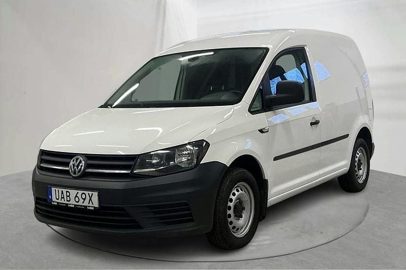 Vit Begagnad 2019 VW Caddy Minibuss | 120 000 kr (Bra pris) - Bild 1/4