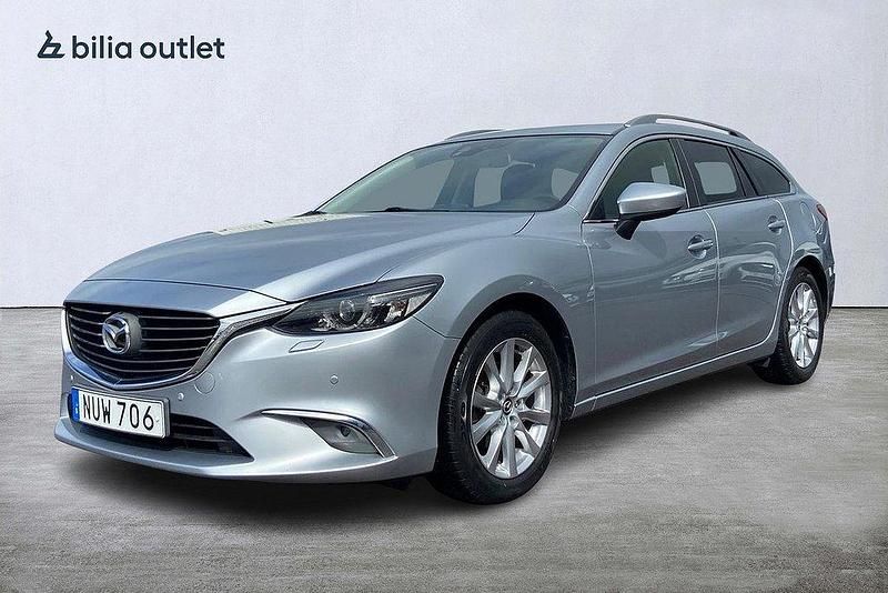 Grå Begagnad 2015 Mazda 6 Kombi | 159 900 kr (Marknadspris) - Bild 1/3