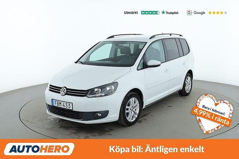 Begagnad VW Touran 141 HK (103 kW) 2015 Vit Minibuss
