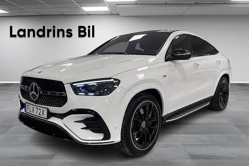 Vit Begagnad 2025 Mercedes GLE350 Premium Plus Sportkupé | 999 000 kr (Bra pris) - Bild 1/4