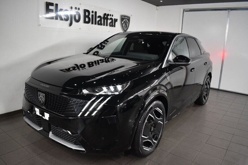 Svart Ny 2024 Peugeot e-3008 GT SUV | 589 900 kr (Marknadspris) - Bild 1/4