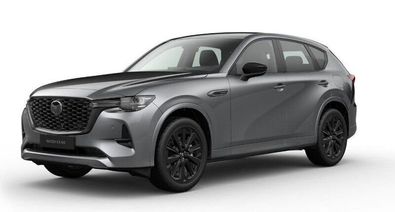 Grå (machine grey metallic) Ny 2025 Mazda CX-60 SUV | 589 900 kr (Marknadspris) - Bild 1/4