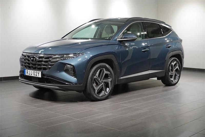 Blå Begagnad 2022 Hyundai Tucson Advanced SUV | 398 800 kr (Dyr) - Bild 1/4