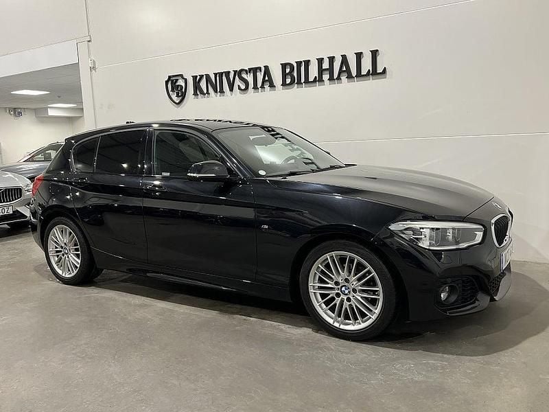 Begagnad BMW 118 M Sport 136 HK (100 kW) 2018 Svart Halvkombi