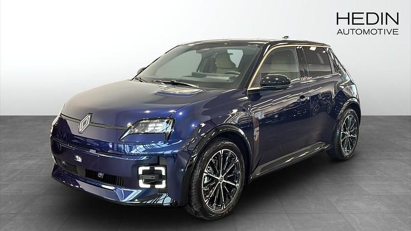 Blå (blue) Ny 2025 Renault R5 Iconic Halvkombi | 435 600 kr - Bild 1/4