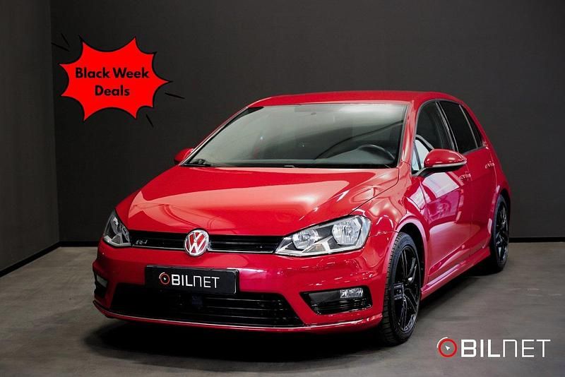 Röd Begagnad 2015 VW Golf VII R-line Halvkombi | 139 900 kr (Dyr) - Bild 1/4