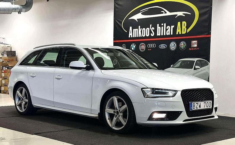 Vit Begagnad 2013 Audi A4 Kombi | 89 900 kr (Bra pris) - Bild 1/4