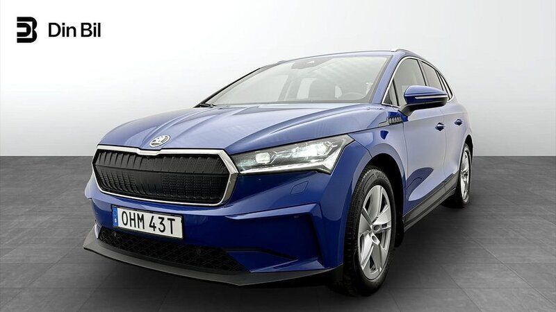 Blå (energy blue) Begagnad 2023 Skoda Enyaq iV SUV | 439 500 kr (Superpris) - Bild 1/4