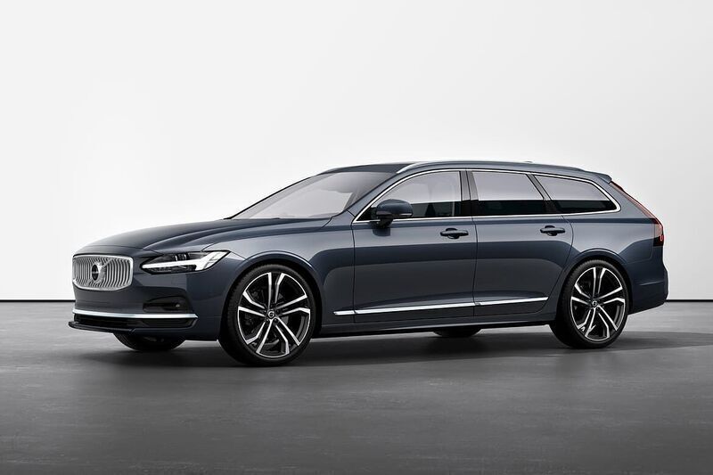 Mörkblå (blå) Ny 2024 Volvo V90 Plus Kombi | 559 000 kr - Bild 1/4