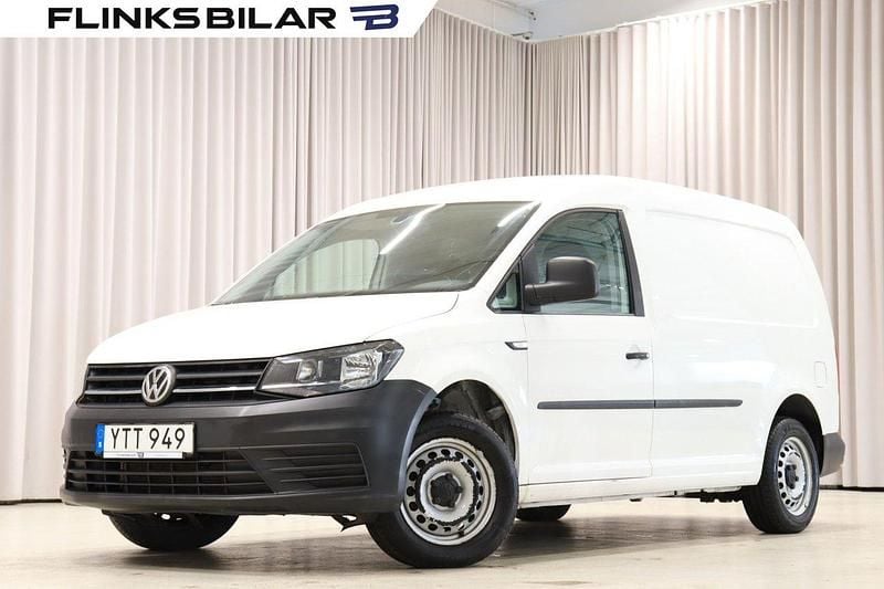 Vit Begagnad 2019 VW Caddy Maxi Minibuss | 169 900 kr (Marknadspris) - Bild 1/4
