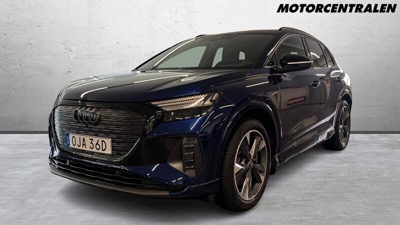 Blå Begagnad 2023 Audi Q4 e-tron Proline SUV | 499 000 kr (Marknadspris) - Bild 1/4