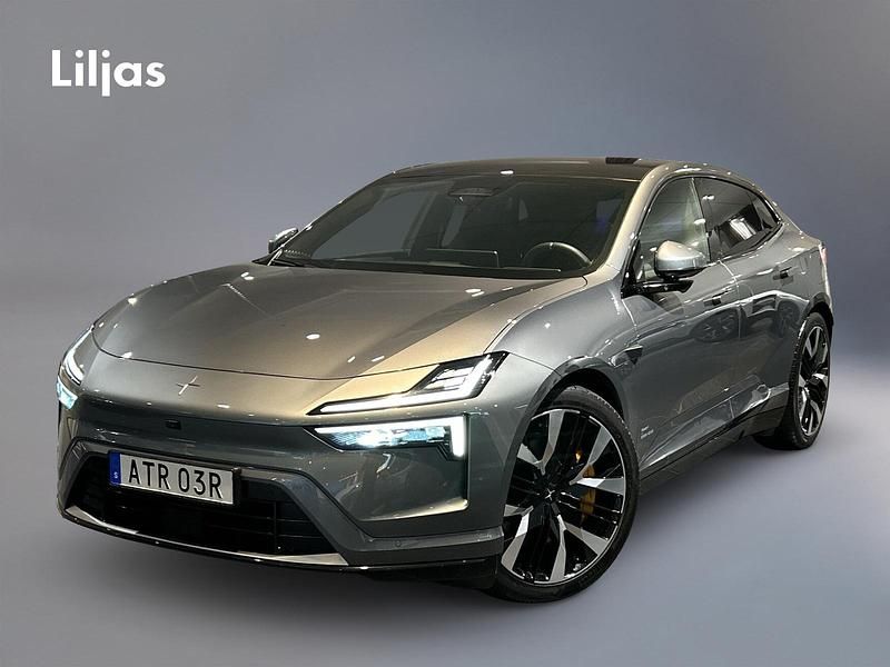 Grå Begagnad 2025 Polestar 4 Long Range Dual motor SUV | 689 000 kr (Dyr) - Bild 1/4