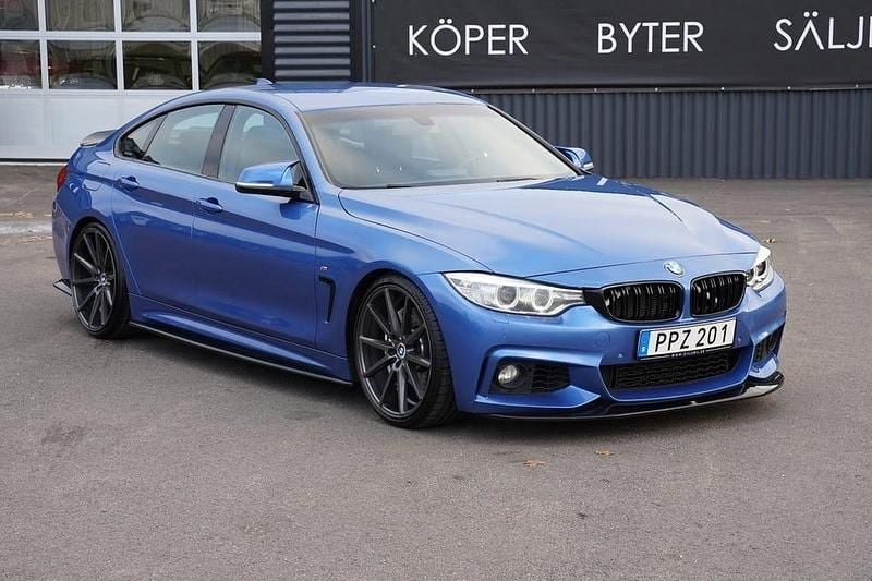 Estorilblåmetallic Begagnad 2015 BMW 435 Gran Coupé M Sport Sportkupé | 269 000 kr (Marknadspris) - Bild 1/4