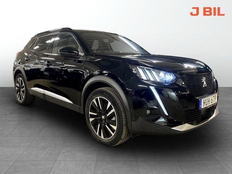 Svart Begagnad 2021 Peugeot e-2008 GT SUV | 214 900 kr (Marknadspris) - Bild 1/4