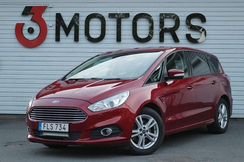 Röd Begagnad 2016 Ford S-MAX S Minibuss | 155 900 kr (Marknadspris) - Bild 1/4