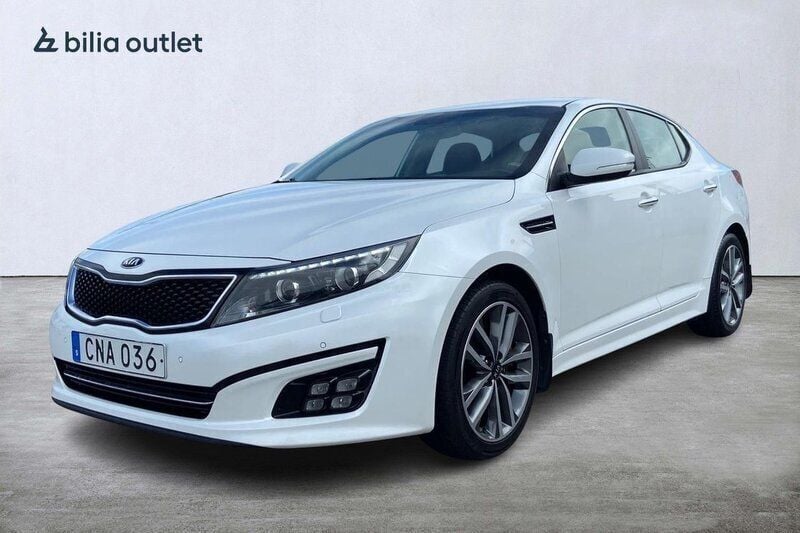 Vit Begagnad 2014 Kia Optima Sedan | 139 900 kr (Marknadspris) - Bild 1/3
