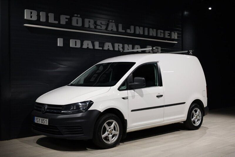 Vit Begagnad 2018 VW Caddy Minibuss | 109 000 kr (Marknadspris) - Bild 1/4