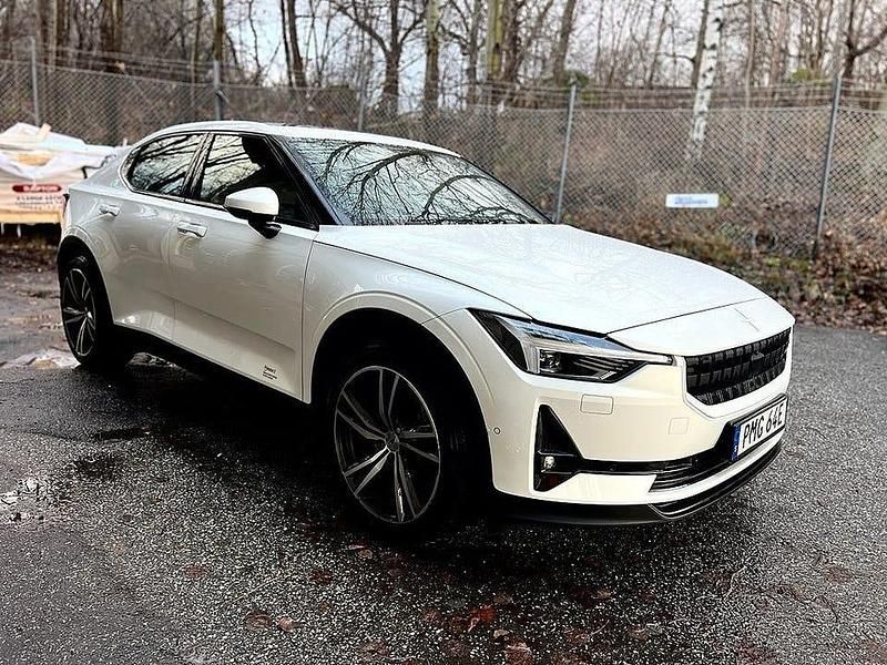 Begagnad Polestar 2 Long Range Dual motor 300 kW (408 HK) 2021 Vit Halvkombi
