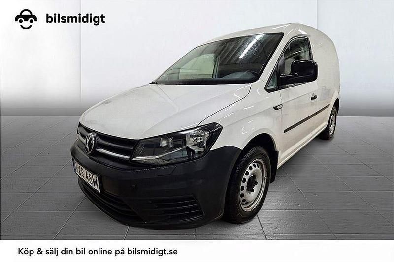 Vit Begagnad 2019 VW Caddy Comfortline Minibuss | 109 900 kr (Bra pris) - Bild 1/3
