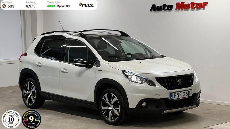 Vit Begagnad 2019 Peugeot 2008 GT-line SUV | 139 900 kr (Bra pris) - Bild 1/3