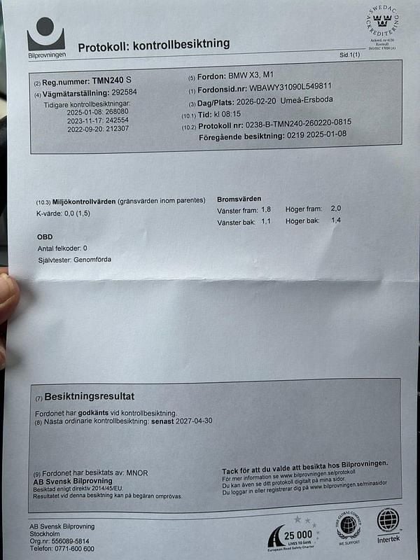 Begagnad BMW X3 184 HK (135 kW) 2012 SUV