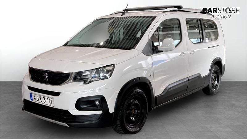 Vit (white) Begagnad 2020 Peugeot Rifter Minibuss | 194 900 kr (Marknadspris) - Bild 1/4