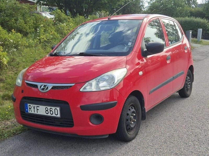 Röd Begagnad 2008 Hyundai i10 Halvkombi | 34 000 kr (Marknadspris) - Bild 1/4