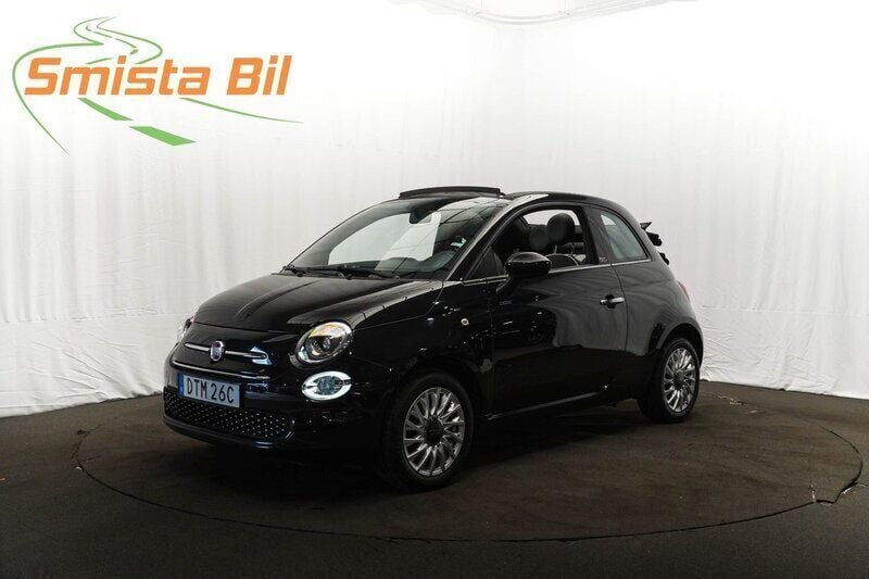 Svart Begagnad 2019 Fiat 500C Lounge Cab | 149 900 kr (Marknadspris) - Bild 1/4
