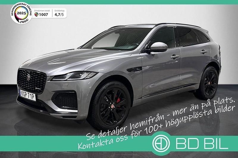 Gråmetallic Begagnad 2021 Jaguar F-Pace R-Dynamic SUV | 379 900 kr - Bild 1/3
