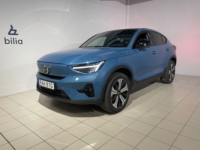 Blå Begagnad 2023 Volvo EC40 Plus SUV | 348 500 kr (Bra pris) - Bild 1/3